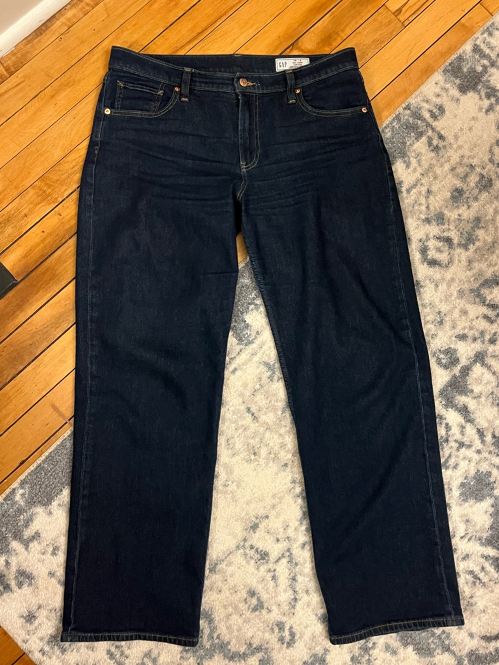 GAP Dark Wash 90s Loose Low Rise Jeans